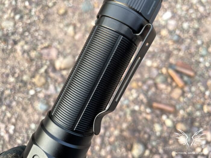 Fenix TK30 Tactical Flashlight Review: Lasers, Great For Self Defence 9 The Fenix TK30 Tactical Flashlight has a strong belt clip
