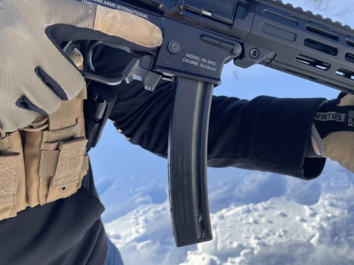 Sterling Arms R9 MK1 Review: A Powerful new PC Carbine To Hit the Canadian Market 17 Sterling Arms wen with metal MP5 mags over plastic glock mags as they provide a much longer life span
