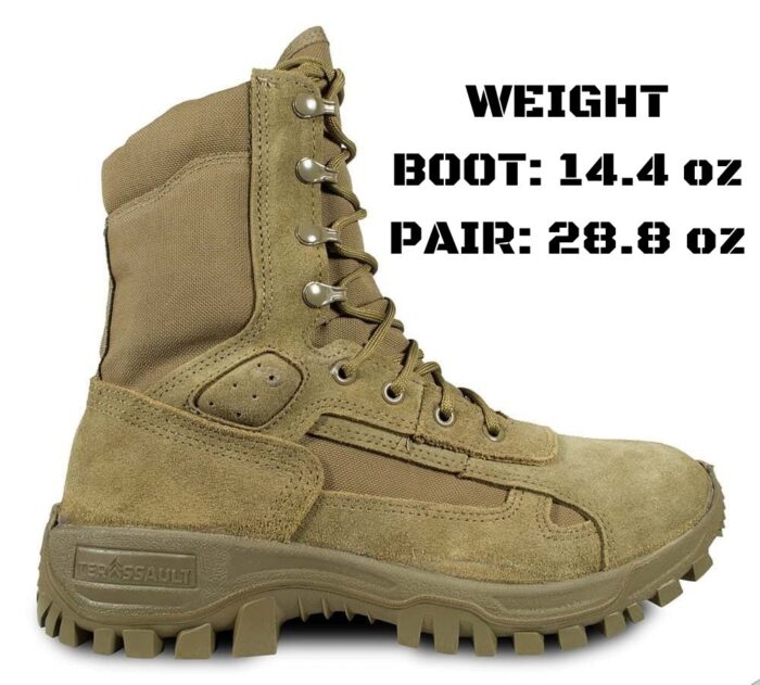 Top 10 Lightweight Tactical Boots: The Last Guide You'll Ever Need 9 The McRae Terassault T1 Ultra light tactical boot is the 4th lightest boot on the list