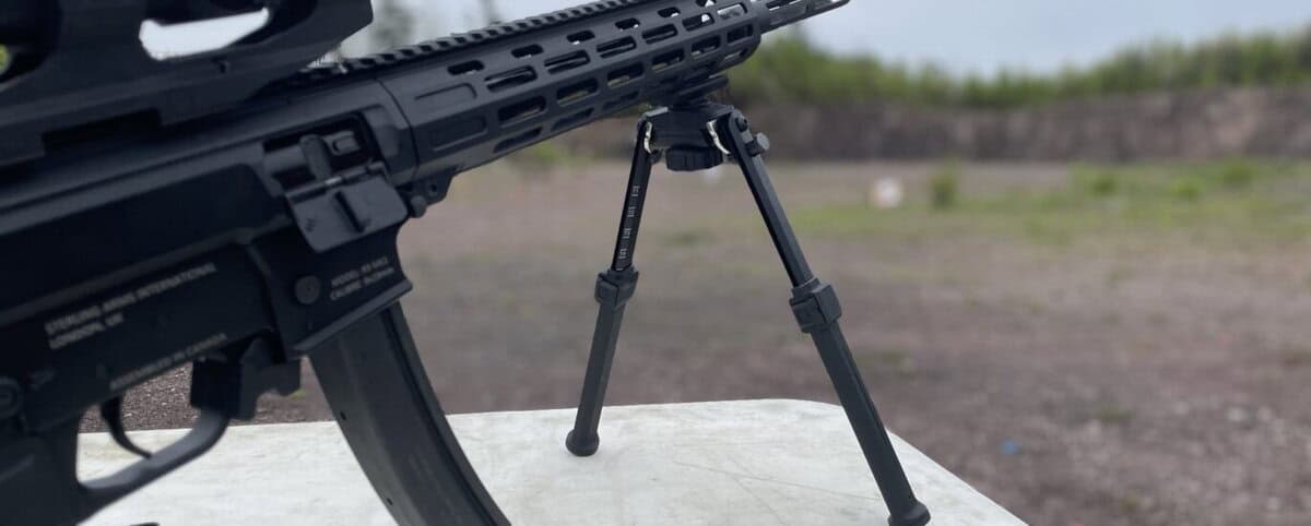 CVLIFE rifle bipod on the stering arms 9mm PCC