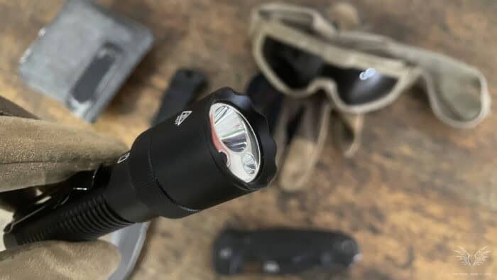 Acebeam K1 EDC Flashlight Review: Elite Power in a Pocket-Sized Package 10 The Acebeam K1 EDC flashlight has a small stike bezel