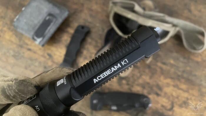 Acebeam K1 EDC Flashlight Review: Elite Power in a Pocket-Sized Package 8 The Acebeam K1 EDC flashlight has a solid aluminum body