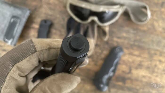 Acebeam K1 EDC Flashlight Review: Elite Power in a Pocket-Sized Package 12 The Acebeam K1 EDC flashlight has solid tail switch