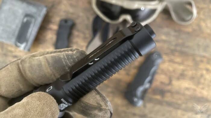 Acebeam K1 EDC Flashlight Review: Elite Power in a Pocket-Sized Package 9 The Acebeam K1 EDC flashlight has a solid aluminum belt clip