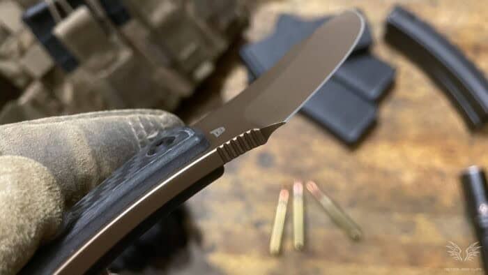 Kansept Niko Review: A Tough, No-Nonsense Tactical Knife 9 the Kansept Niko tactical knife has jimping on the underside of the knife for increased grip