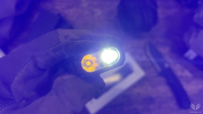 The x5 has a UV light with two different strength settings