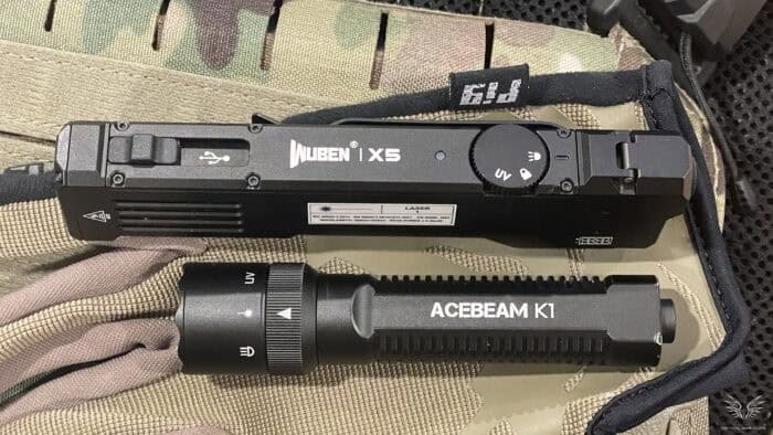 the wuben X5 vs the acebeam K1 